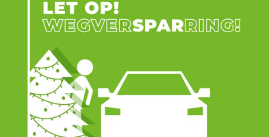 Let op! Wegversparring!